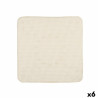 Alfombrilla Antideslizante para Ducha Beige PVC 53 x 52,5 x 1 cm (6 Un