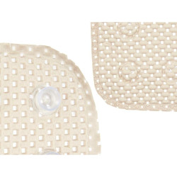 Alfombrilla Antideslizante para Ducha Beige PVC 53 x 52,5 x 1 cm (6 Un
