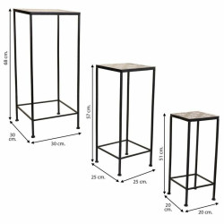 Soporte para Maceta Alexandra House Living Negro Hierro 30 x 68 x 30 c