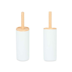 Escobilla para el Baño Blanco Madera Resina 10,2 x 38 x 10,2 cm (4 Un