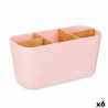 Portacepillos de Dientes Rosa Bambú Polipropileno 21 x 10 x 9 cm (6 U