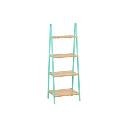 Estantería de Baño Natural Menta Bambú Madera de pino 40 x 109,3 x