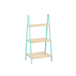 Estantería de Baño Natural Menta Bambú Madera de pino 40,3 x 81,5 x