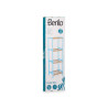 Estantería de Baño 35 x 30 x 100 cm Azul Natural Bambú Madera de pi