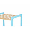 Estantería de Baño 35 x 30 x 70 cm Azul Natural Bambú Madera de pin