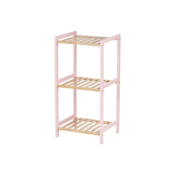 Estantería de Baño 35 x 30 x 70 cm Rosa Natural Bambú Madera de pin