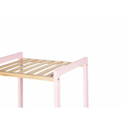 Estantería de Baño 35 x 30 x 70 cm Rosa Natural Bambú Madera de pin