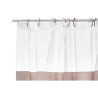 Cortina de Ducha Transparente 180 x 180 cm Beige Plástico PEVA (12 Un