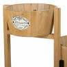 Soporte para Maceta Alexandra House Living Marrón Madera de Paulonia