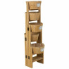 Soporte para Maceta Alexandra House Living Marrón Madera de Paulonia