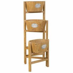 Soporte para Maceta Alexandra House Living Marrón Madera de Paulonia