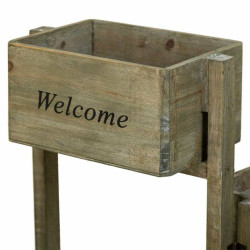Soporte para Maceta Alexandra House Living Marrón Madera de Paulonia