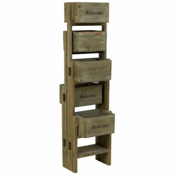 Soporte para Maceta Alexandra House Living Marrón Madera de Paulonia