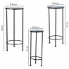 Soporte para Maceta Alexandra House Living Negro Hierro Azulejo 30 x 6