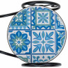Soporte para Maceta Alexandra House Living Negro Hierro Azulejo Bicicl