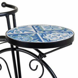 Soporte para Maceta Alexandra House Living Negro Hierro Azulejo Bicicl