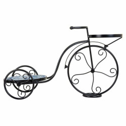 Soporte para Maceta Alexandra House Living Negro Hierro Azulejo Bicicl