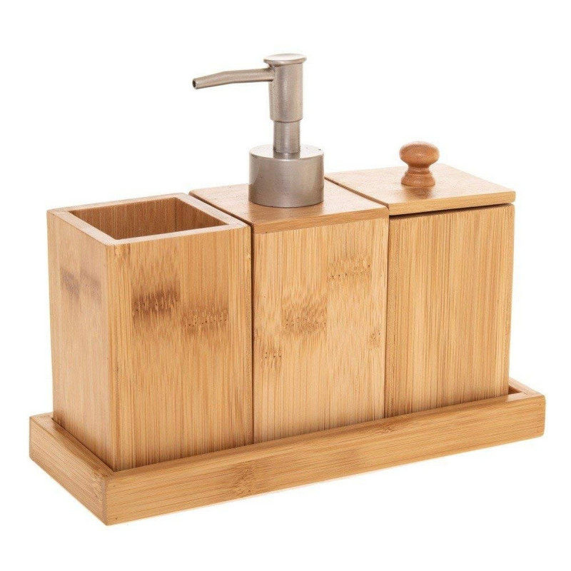 Set de Baño 5five Natureo Natural Bambú (22 x 8.8 x 18 cm) Set de Baño 5five Natureo Natural Bambú (22 x 8.8 x 18 cm)