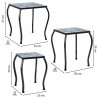 Soporte para Maceta Alexandra House Living Negro Hierro Azulejo 33 x 3