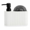 Dispensador de Jabón 2 en 1 para Fregadero Andrea House CC71086 Blanc