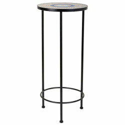 Soporte para Maceta Alexandra House Living Negro Hierro Azulejo 30 x 6