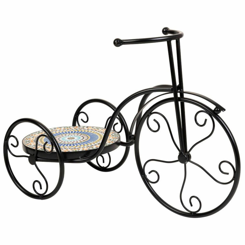 Soporte para Maceta Alexandra House Living Negro Hierro Azulejo Bicicl Soporte para Maceta Alexandra House Living Negro Hierro Azulejo Bicicl