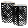 Soporte para Maceta Alexandra House Living Negro Hierro Azulejo 38 x 5
