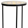 Soporte para Maceta Alexandra House Living Negro Hierro Azulejo 30 x 6