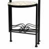 Soporte para Maceta Alexandra House Living Negro Hierro Azulejo 30 x 6