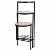 Soporte para Maceta Alexandra House Living Negro Hierro Azulejo 30 x 6