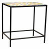 Soporte para Maceta Alexandra House Living Negro Hierro Azulejo 37 x 5