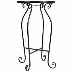Soporte para Maceta Alexandra House Living Negro Hierro Azulejo 35 x 6