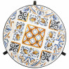 Soporte para Maceta Alexandra House Living Negro Hierro Azulejo 33 x 3