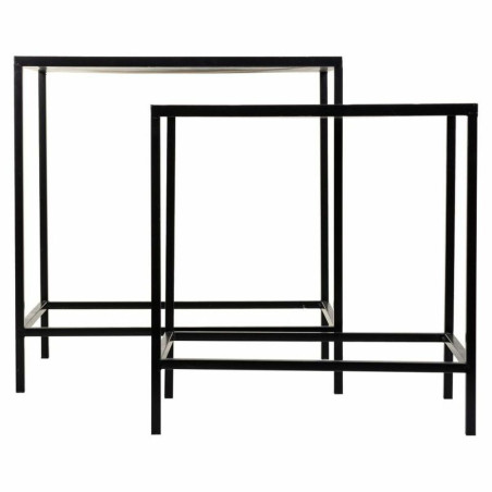 Soporte para Maceta Alexandra House Living Negro Hierro Azulejo 37 x 5