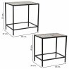 Soporte para Maceta Alexandra House Living Negro Hierro Azulejo 37 x 5