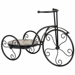 Soporte para Maceta Alexandra House Living Negro Hierro Azulejo Bicicl