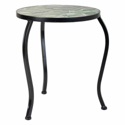 Soporte para Maceta Alexandra House Living Negro Hierro Azulejo 35 x 3
