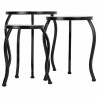Soporte para Maceta Alexandra House Living Negro Hierro Azulejo 35 x 3