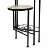 Soporte para Maceta Alexandra House Living Negro Hierro Azulejo 30 x 6