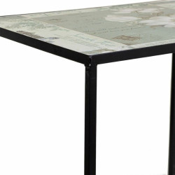 Soporte para Maceta Alexandra House Living Negro Hierro Azulejo 37 x 5