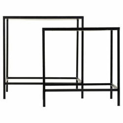 Soporte para Maceta Alexandra House Living Negro Hierro Azulejo 37 x 5