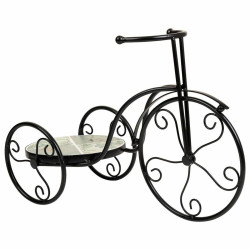 Soporte para Maceta Alexandra House Living Negro Hierro Azulejo Bicicl