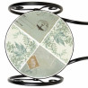 Soporte para Maceta Alexandra House Living Negro Hierro Azulejo Bicicl