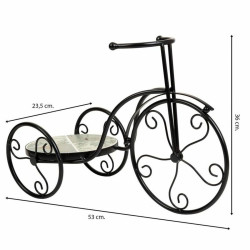 Soporte para Maceta Alexandra House Living Negro Hierro Azulejo Bicicl