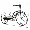 Soporte para Maceta Alexandra House Living Negro Hierro Azulejo Bicicl