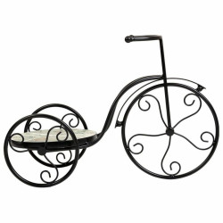 Soporte para Maceta Alexandra House Living Negro Hierro Azulejo Bicicl