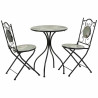 Conjunto de Mesa con 2 Sillas Alexandra House Living Negro 60 x 75 x 6