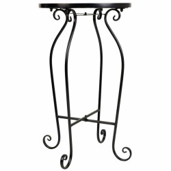 Soporte para Maceta Alexandra House Living Negro Hierro Azulejo 35 x 6