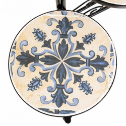 Soporte para Maceta Alexandra House Living Negro Hierro Azulejo 30 x 6
