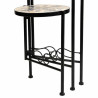 Soporte para Maceta Alexandra House Living Negro Hierro Azulejo 30 x 6